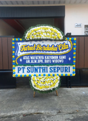 Papan Bunga Duka di Dadap